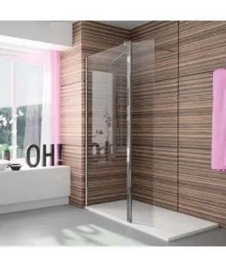 Paroi de douche fixe et pivotant série 300 Kassandra en Melonbath | Écrans de salle de bains | Offres