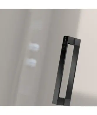 Paroi de douche deux portes pivotantes noir Nardi