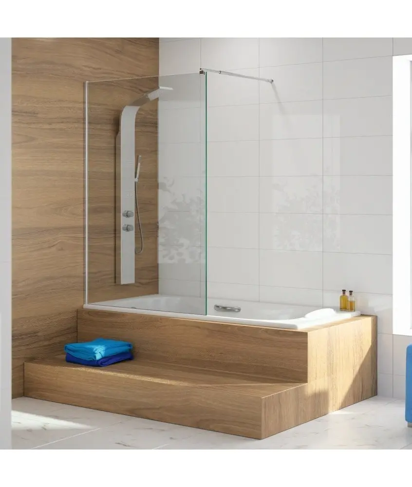 Pare-baignoire fixe série 300 Kassandra en Melonbath | Écrans de salle de bains | Offres