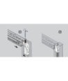 Paroi de douche fixe et coulissante en blanc Delta ® Melonbath
