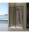 Paroi de douche fixe et coulissante en noir Delta ® Melonbath