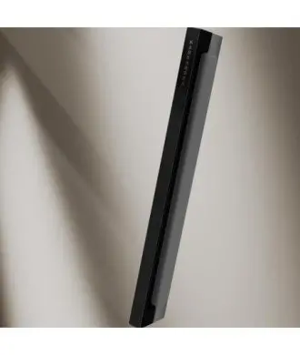 Paroi de douche coulissante rectangulaire noir plus côté fixe Delta