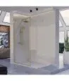 Paroi de douche fixe or brossé Fresh | Melonbath