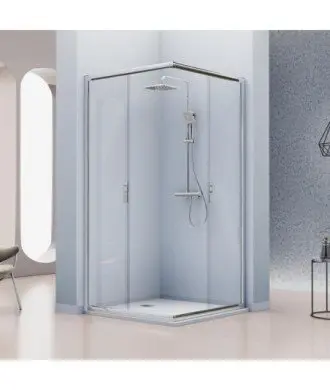 Paroi de douche angulaire coulissante modèle Siena