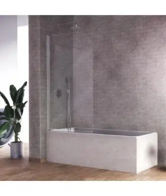 Pare-baignoire avec porte pivotante Rita Kassandra en Melonbath | Écrans de salle de bains | Offres