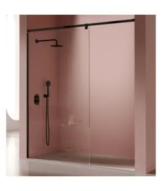 Paroi de douche noire fixe Salomon Fresh Kassandra en Melonbath | Écrans de salle de bains | Offres