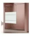 Paroi de douche fixe Salomon Fresh | Barre parallèle en acier inoxydable brossé