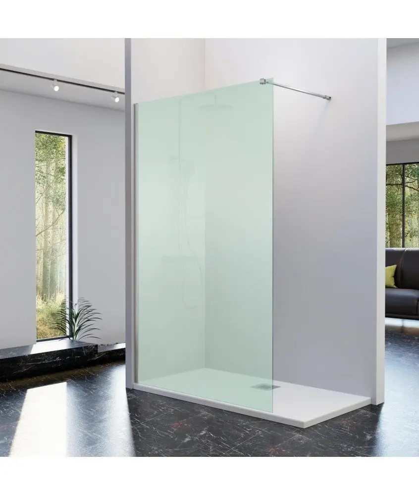 Paroi de douche fixe en verre mat Fresh Kassandra en Melonbath | Écrans de salle de bains | Offres