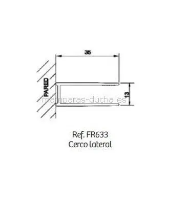 Paroi de douche fixe noire en verre maté Fresh