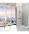 Paroi de douche compacte fixe + porte coulissante Siena