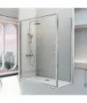 Paroi de douche compacte fixe + porte coulissante Siena
