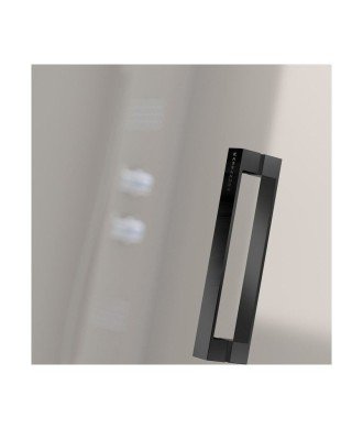 Paroi de douche fixe et rabattable côté fixe noir mat | Nardi N508 05