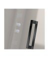 Paroi de douche fixe et rabattable côté fixe noir mat | Nardi N508 05
