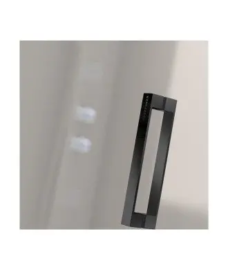 Paroi de douche angulaire pliant noir Nardi