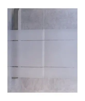 Paroi de douche bronze brossé avec fixe et coulissante