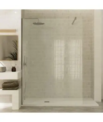 Paroi de douche fixe Fado argent