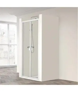 Paroi de douche pliante blanche Dumas