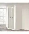 Paroi de douche pliante blanche Dumas
