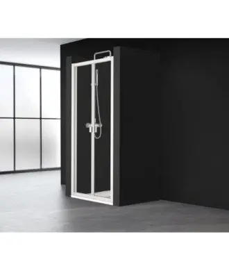 Paroi de douche pliante blanche Dumas