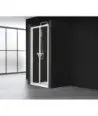 Paroi de douche pliante blanche Dumas