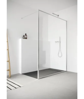 Paroi de douche périphérique fixe Silver Nordic