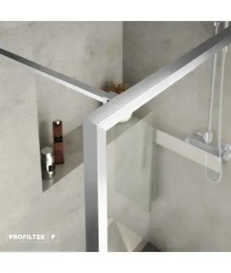 Paroi de douche périphérique fixe Silver Nordic