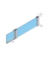 Paroi de douche fixe et rabattable Hada plus
