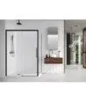 Paroi de douche coulissante rectangulaire Salma en noir