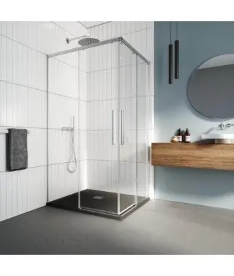 Paroi de douche d'angle coulissante Salma