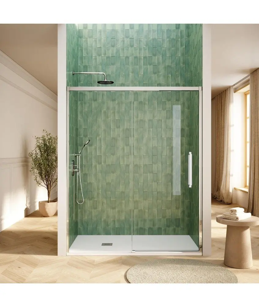 Paroi de douche avant fixe et coulissante Hit Paroi de douche avant fixe et coulissante Hit Profiltek en Melonbath | Écrans de salle de bains | Offres
