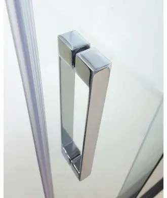 Paroi de douche angulaire Prestige avec 2 panneaux fixes et 2 panneaux coulissants