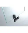 Paroi de douche angulaire Prestige avec 2 panneaux fixes et 2 panneaux coulissants