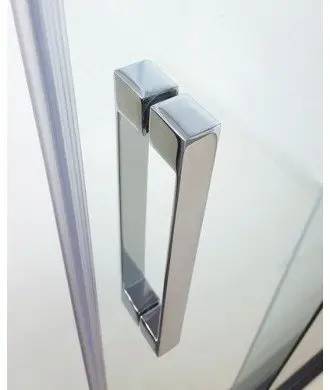 Paroi de douche avant en acier 1 fixe et 1 coulissant Futura