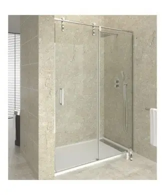 Paroi de douche avant en acier 1 fixe et 1 coulissant Moving GME en Melonbath | Écrans de salle de bains | Offres