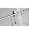 Paroi de douche avant en acier 1 fixe et 1 coulissant Moving