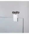 Paroi de douche frontale avec 2 portes coulissantes Bypass