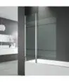 Pare-baignoire 1 fixe + 1 porte battante Ouvert