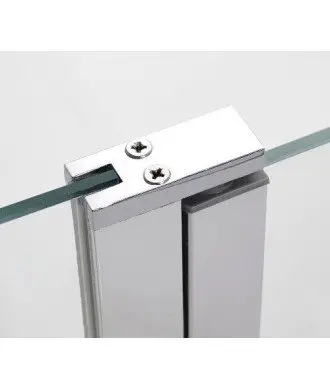 Pare-baignoire 1 fixe + 1 porte battante Ouvert