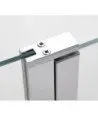 Pare-baignoire 1 fixe + 1 porte battante Ouvert