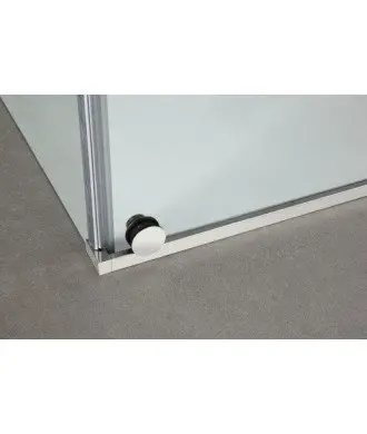 Paroi de douche 1 fixe et 1 coulissant acier Vetrum