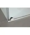 Paroi de douche 1 fixe et 1 coulissant acier Vetrum