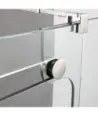 Paroi de douche 1 fixe et 1 coulissant acier Vetrum