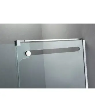Paroi de douche 1 fixe et 1 coulissant acier Vetrum