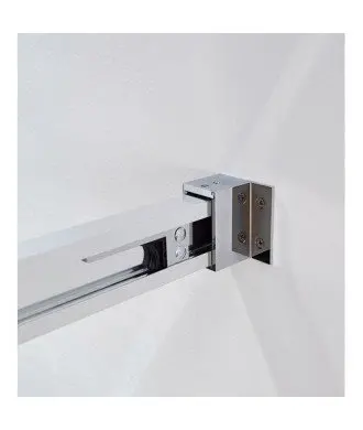 Paroi de douche frontale avec 2 portes fixes et 2 portes coulissantes Basic