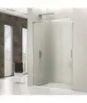 Paroi de douche en acier inoxydable 1 fixe et 1 coulissante Rotary
