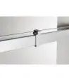 Paroi de douche en acier inoxydable 1 fixe et 1 coulissante Rotary