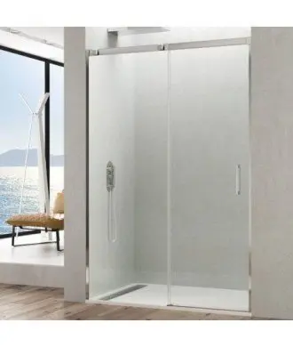 Paroi de douche avant en acier 1 fixe et 1 coulissant Temple GME en Melonbath | Écrans de salle de bains | Offres