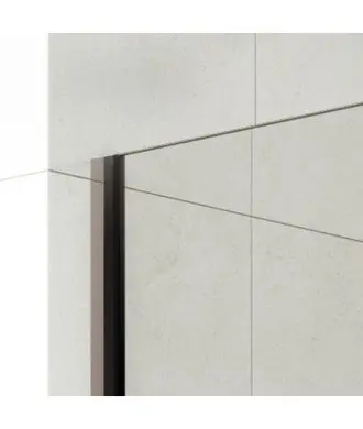 Paroi de douche fixe en noir mat Screen