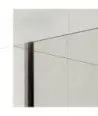 Paroi de douche fixe en noir mat Screen
