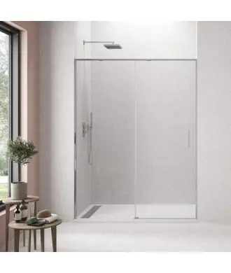 Paroi de douche frontale, 1 fixe et 1 coulissante Twenty